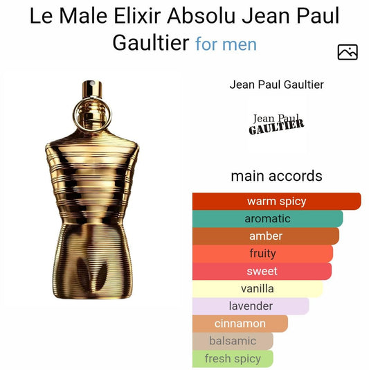 LE MALE ELIXER ABSOLU JEAN PAUL