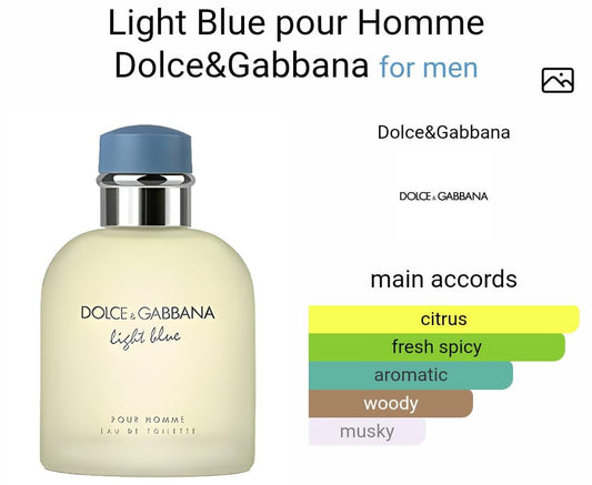 LIGHT BLUE POUR HOMME DOLCE&GABBANA